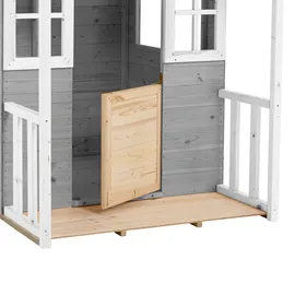 zwerkules Spielhaus Valli Holz Grau