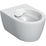 GEBERIT iCon Wand-WC Tiefspüler, verkürzte Ausladung, geschlossene Form, Rimfree weiß/KeraTect