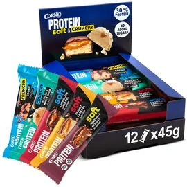 CORNY Protein Mix Pack 12er Soft | Crunchy 12x45 g