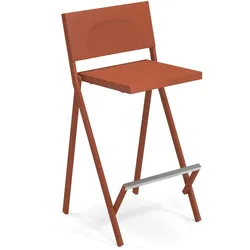 Emu Mia Barhocker Metall stapelbar - Ahorn Rot
