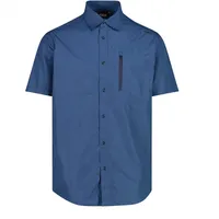 CMP - Herren-Stretch-Kurzarmhemd, B. Blau-Staubblau, 50