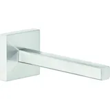 Tesa EXXCLUSIV Ersatzrollenhalter für Toilettenpapier, verchromt - zur Wandbefestigung ohne Bohren, inkl. Klebelösung - 50mm x 50mm x 132mm