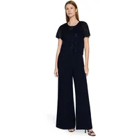 Vera Mont Damen Hosenanzug mit Bundfalten 44, Night Sky - 44W
