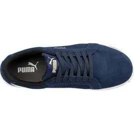Puma Safety Iconic Suede Navy Low Sicherheitsschuh Blau