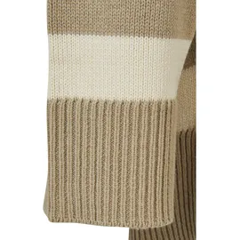 URBAN CLASSICS Striped Knit Pullover Wet Sand / Sand S