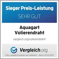 Aquagart 25m x 0,5m Volierendraht Drahtgitter Schweissgitter Drahtzaun Drahtgeflecht