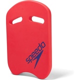 Speedo Kick Board Rot - Griffiges ergonomisches Schwimmbrett, Größe One Size - Farbe Fed Red - Blue Flame