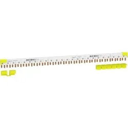 Schneider Electric A9XPC624 Acti9 Phasenschiene Stift, 1P+N, 9mm-Stift-Abstand, 80A, 24 Module, 4-Endkappen