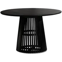 KADIMA DESIGN Runder Esstisch 120 cm schwarz