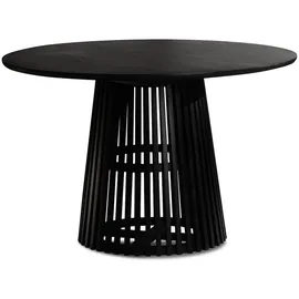 KADIMA DESIGN Runder Esstisch 120 cm schwarz