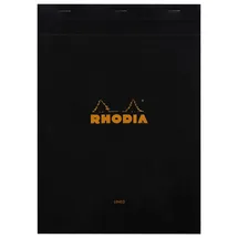 Rhodia 186009C Notizbuch A4 80 Blätter Schwarz,