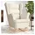 vidaXL Schaukelsessel Creme 74 x 90 x 102 cm Stoff