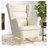 vidaXL Schaukelsessel Creme 74 x 90 x 102 cm Stoff