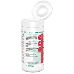 B. Braun Meliseptol® HBV Desinfektionstücher, Zur schnellen Wischdesinfektion, Spenderbox mit 100 Stück