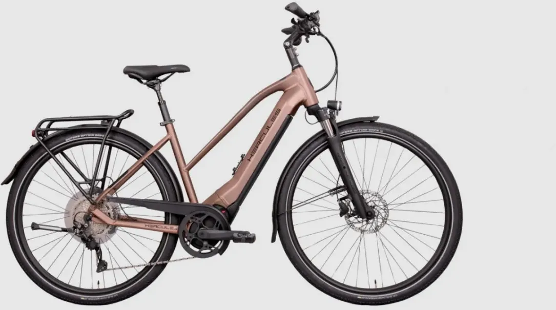 HERCULES E-Bike Pasero Sport I-10 E-City / E-Trekking 28 Zoll Trapez Kettenschaltung | 10 Gang braun