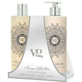 VIVIAN GRAY Aroma Selection Duschgel & Body Lotion Grapefruit & Vetiver 1000 ml