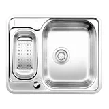 Blanco Lantos 6-IF Edelstahl Bürstfinish + Drehknopfventil