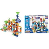 VTech Marble Rush - Ultimate Set XL100 E – Interaktive Murmelbahn mit spannenden Bahnelementen – Für Kinder von 4-12 Jahren & Marble Rush - Rocket Set M100 E – Interaktive Murmelbahn – von 4-12 Jahren