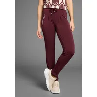 LAURA SCOTT Jogger Pants in bordeaux | Gr.: 34