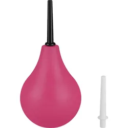 Analdusche mit Pumpball, pink | schwarz | weiß