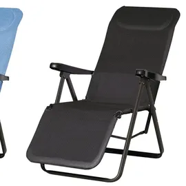 BEST Freizeitmöbel Lugano Relaxliege 65 x 85 x 114 cm anthrazit klappbar