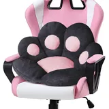 Ditucu Katzenpfoten-Kissen, bequemes Kawaii-Stuhlkissen, 79.8x79.8 cm, Bärenpfote, faules Sofa, Büro, Bodenkissen, niedliches Plüsch, Sitzkissen für Gaming-Stuhl für Schlafzimmer, Dekoration, Schwarz