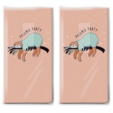 2x 10 Taschentücher Schön gemütlich/Faultier/Kinder/Tiere
