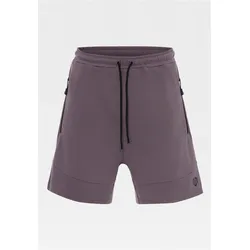 Shorts MOROTAI "MOROTAI Herren Morotai Interlock Shorts", Herren, Gr. L, US-Größen, grau (schwarzgrau), 65% Viskose, 30% Polyester, 5% Elasthan, normal, Hosen