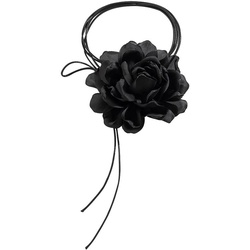 SOHO Rosa Choker Halskette Schwarz 