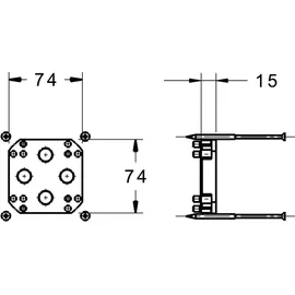Hansa Verlängerungssatz 15 mm Grundkörper