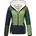 Navahoo Damen Stylische Steppjacke Colorblocking Übergangsjacke mit Kapuze Multikulti