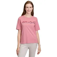 Cartoon Rundhals-Shirt kurzarm in Patch Rosé/Blue | Gr.: 46