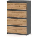 OEM Kommode 60 cm Graue Eiche Wotan Tv-ständer für Wohnzimmer-sideboard-garderobe