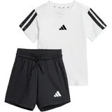 adidas Kinder Sportanzug Essentials Kids T-Shirt-Set schwarz|weiß 12-18 M