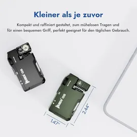 WUBEN G5 LED Taschenlampe 400 Lumen, wiederaufladbar, wasserdicht, grün