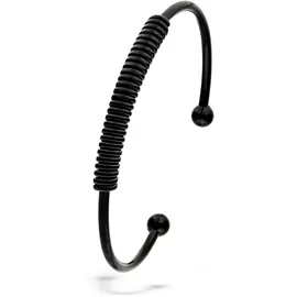 Liebeskind Berlin Elegantes Armband aus poliertem Edelstahl IP Schwarz 6,9 cm