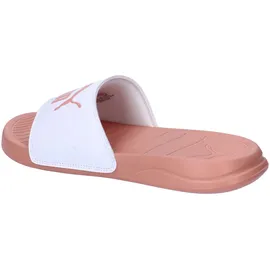 Puma Unisex Popcat 20 Slide Sandal, White-Deeva Peach, - 38