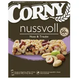 CORNY Nussvoll Nuss & Traube Müsliriegel 4x24g