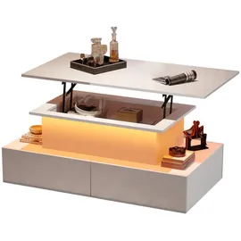 stilvora Couchtisch Weiß MDF 90 x 41 x 55 cm