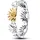 Pandora Damenring Zweifarbig Sonnenblume 52/16,6