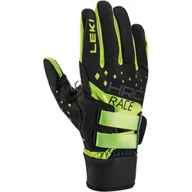 Leki HRC Race Shark Langlaufhandschuhe Schwarz/Neonyellow 7