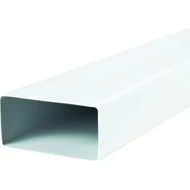 Upmann GmbH & Co. KG Flachrohr 100 mit Muffe 114x58 mm 1000 mm weiß