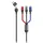 2Go USB-C auf Micro USB 1,2 m Schwarz/Blau/Grau/Rot