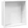 vidaXL Duschnische Mattweiß 32x32x9 cm Edelstahl
