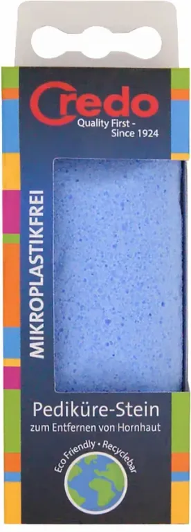 Credo Fuß-Peelingstein Einzelstein Blau 1 Packung