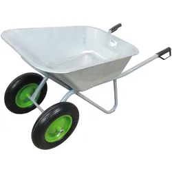Baumarktplus Schubkarre Schiebkarre Gartenkarre Zweiradkarre 2-Rad PU Rad 150l 150kg