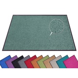 HANSE HOME Fußmatte (S-XXL) 40x60cm – 12 Farben – Fussmatte Outdoor Schmutzfangmatte Türmatte Waschbar & Wetterfest rutschfest für Eingangsbereich & Außenbereich – Olivgrün