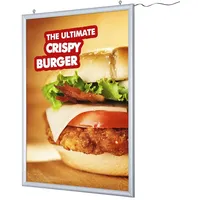 Showdown Displays LED-Leuchtrahmen Doppelseitig 70 x 100 cm