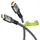 goobay HDMI-Kabel 2.0 0,5 m Grau/Schwarz/Silber