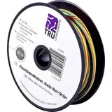 TRU Components 1571443 Litze 3 x 0.14 mm2 Gelb, Rot, Grün 25 m